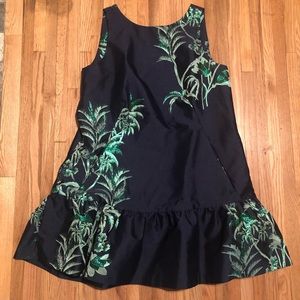 ASOS Closet London Tropical Jacquard Trapeze Dress